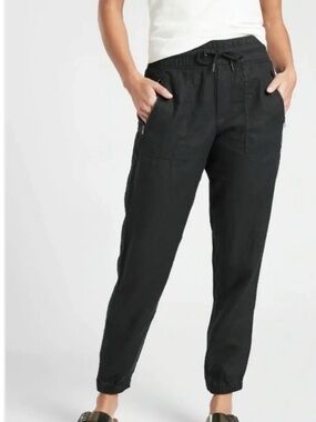 Athleta Cabo Linen Jogger Pants